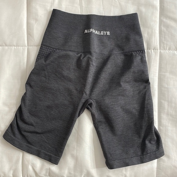 GREY ALPHALETE SHORTS - Picture 1 of 3